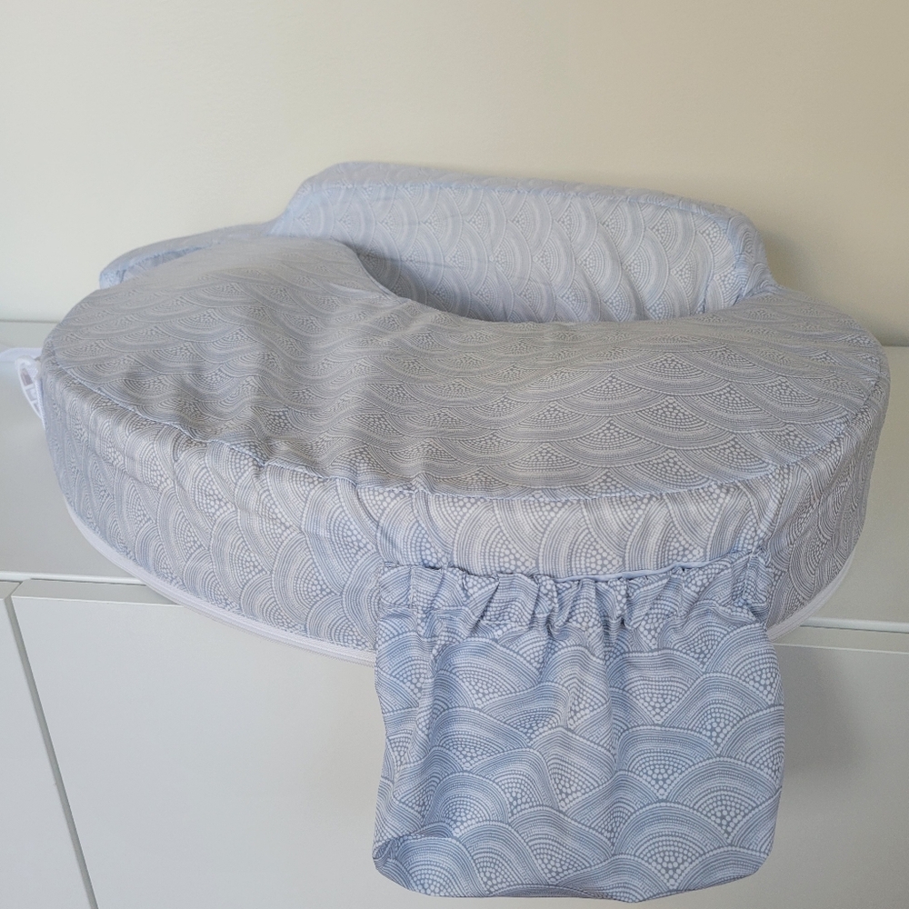 My Best Friend Nursing Pillow Blue White